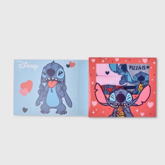 Disney Lilo & Stitch Valentine’s Day Sock‎ Set Disneyland - Picture 1 of 4